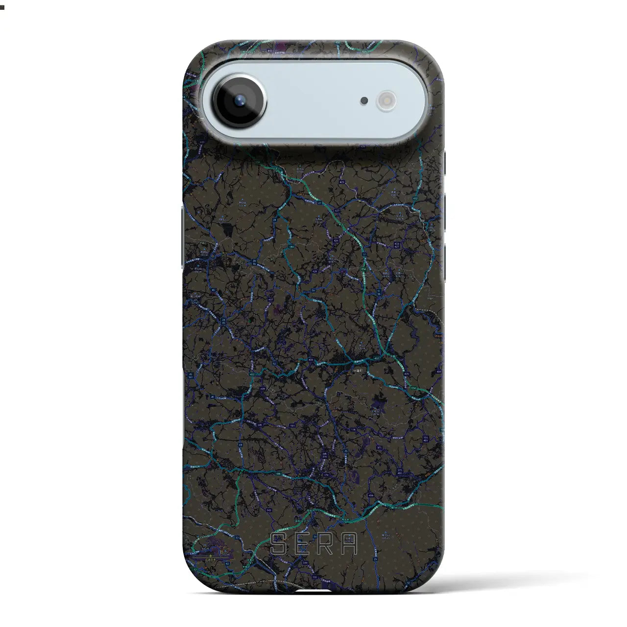 【世羅(広島県)】地図柄iPhoneケース(バックカバータイプ)