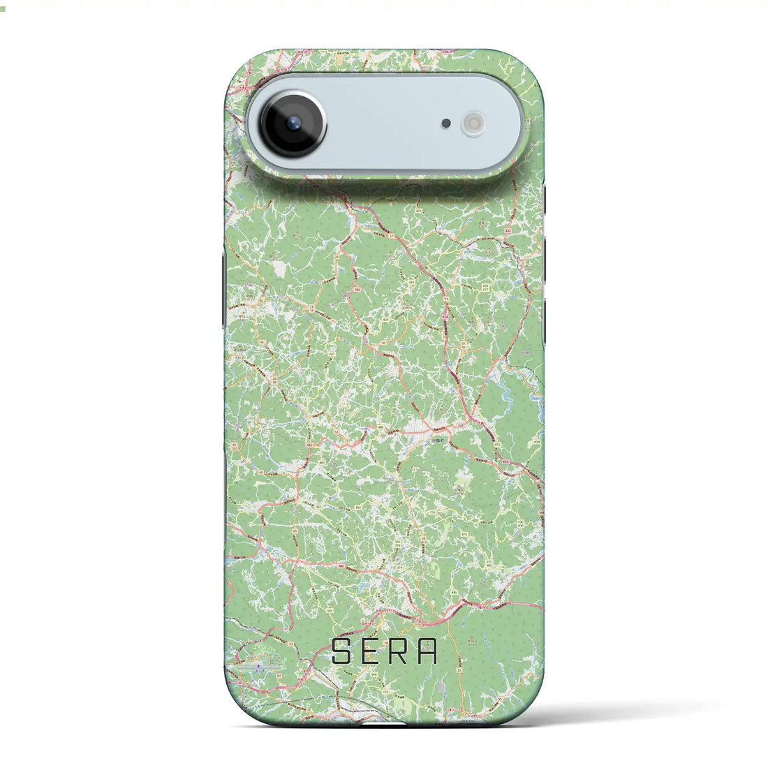 【世羅(広島県)】地図柄iPhoneケース(バックカバータイプ)ナチュラル・iPhone 17 Pro Max 用