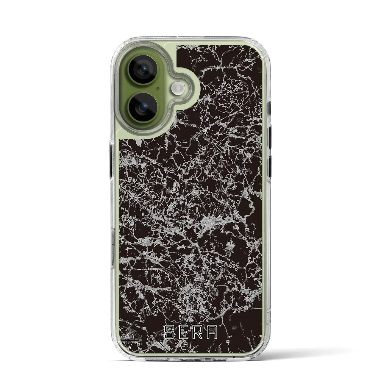 【世羅(広島県)】地図柄iPhoneケース(MagSafeタイプ)