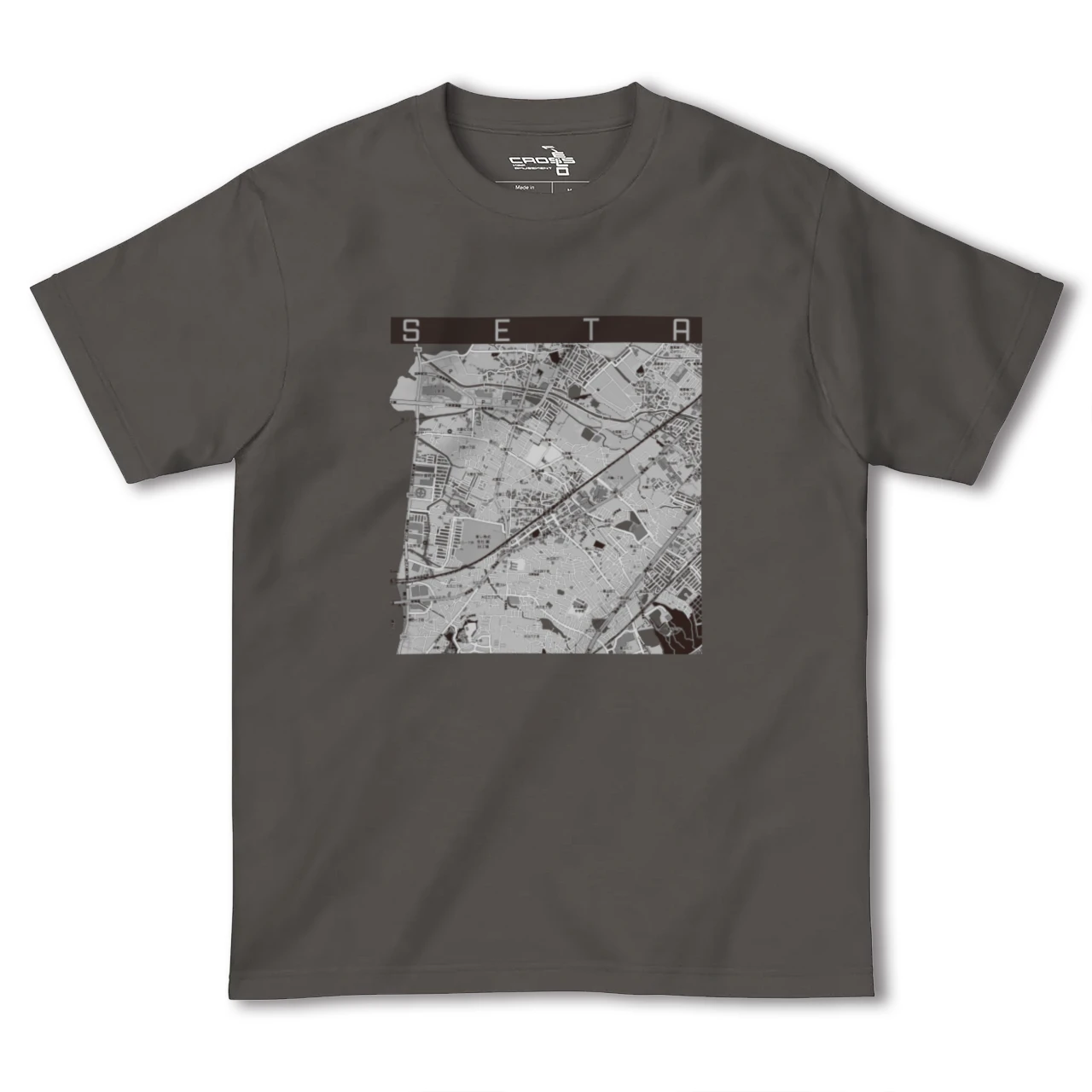 【瀬田(滋賀県)】地図柄ヘビーウェイトTシャツ