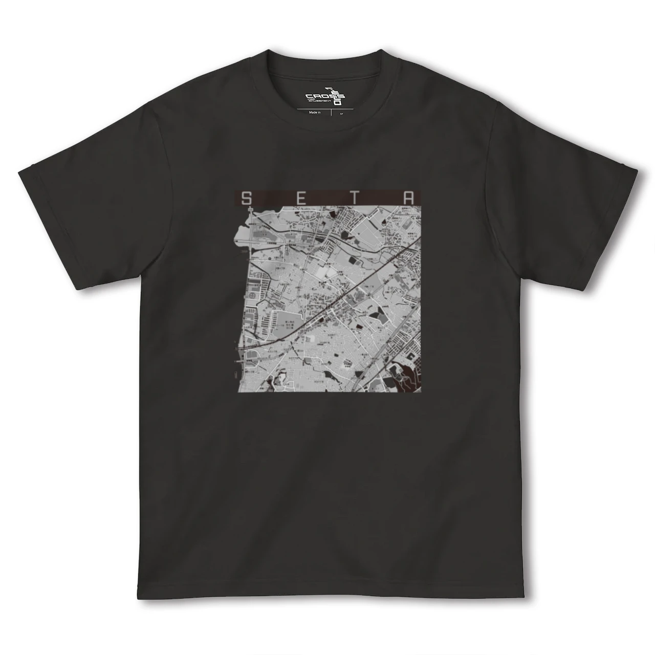 【瀬田(滋賀県)】地図柄ヘビーウェイトTシャツ