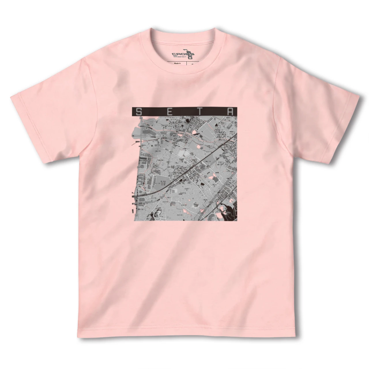 【瀬田(滋賀県)】地図柄ヘビーウェイトTシャツ