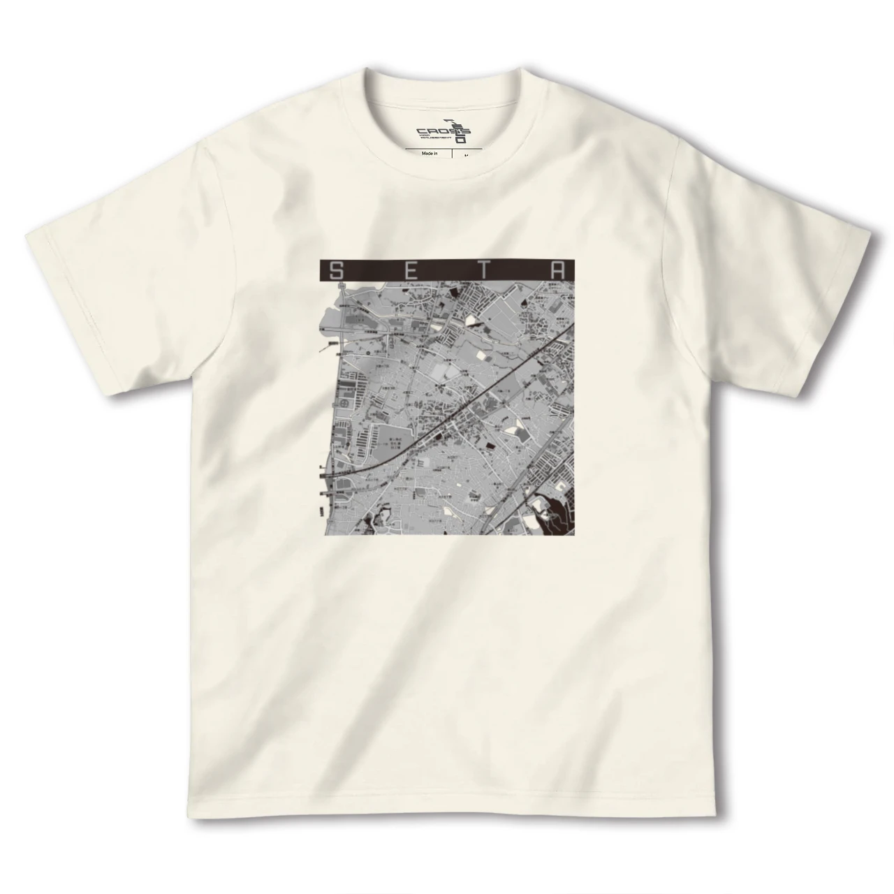 【瀬田(滋賀県)】地図柄ヘビーウェイトTシャツ