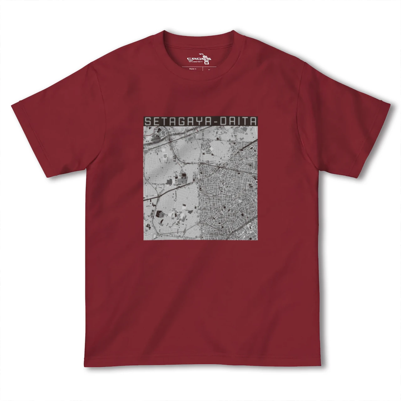 【世田谷代田(東京都)】地図柄ヘビーウェイトTシャツ