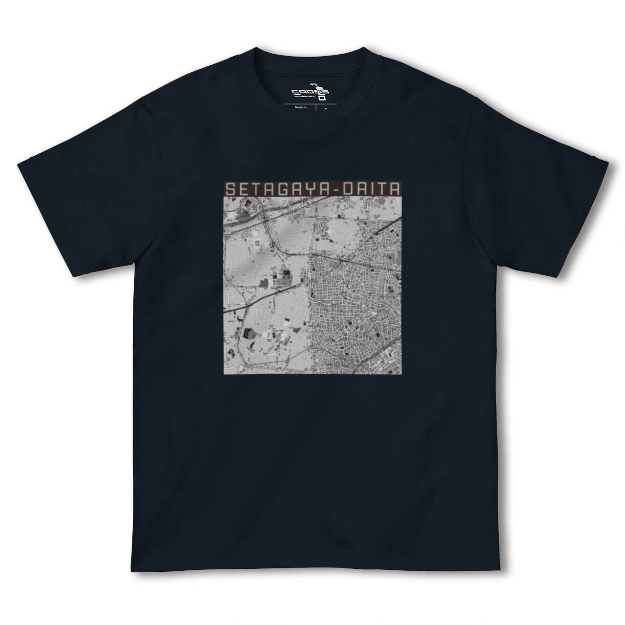 【世田谷代田(東京都)】地図柄ヘビーウェイトTシャツ