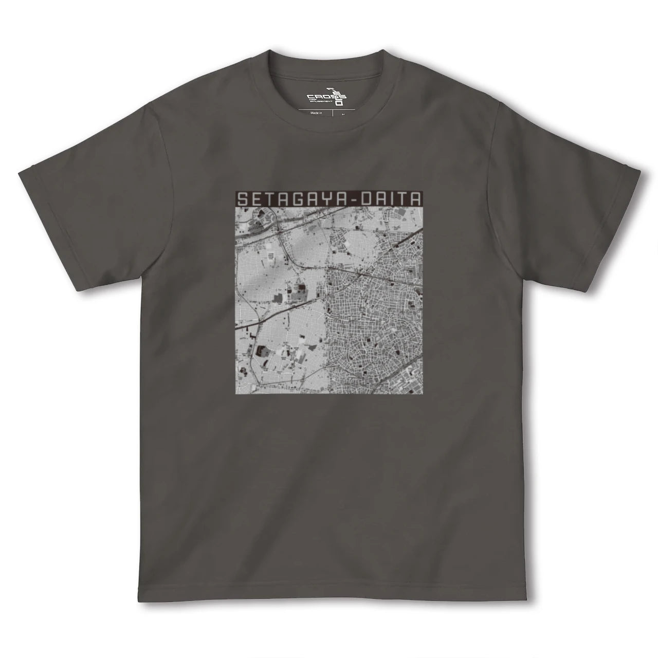 【世田谷代田(東京都)】地図柄ヘビーウェイトTシャツ