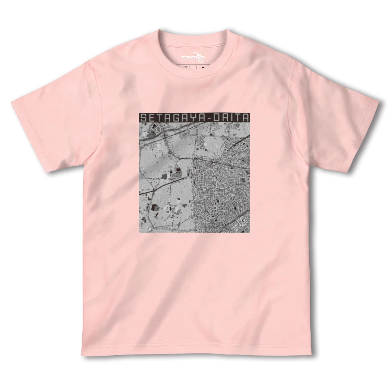 【世田谷代田(東京都)】地図柄ヘビーウェイトTシャツ