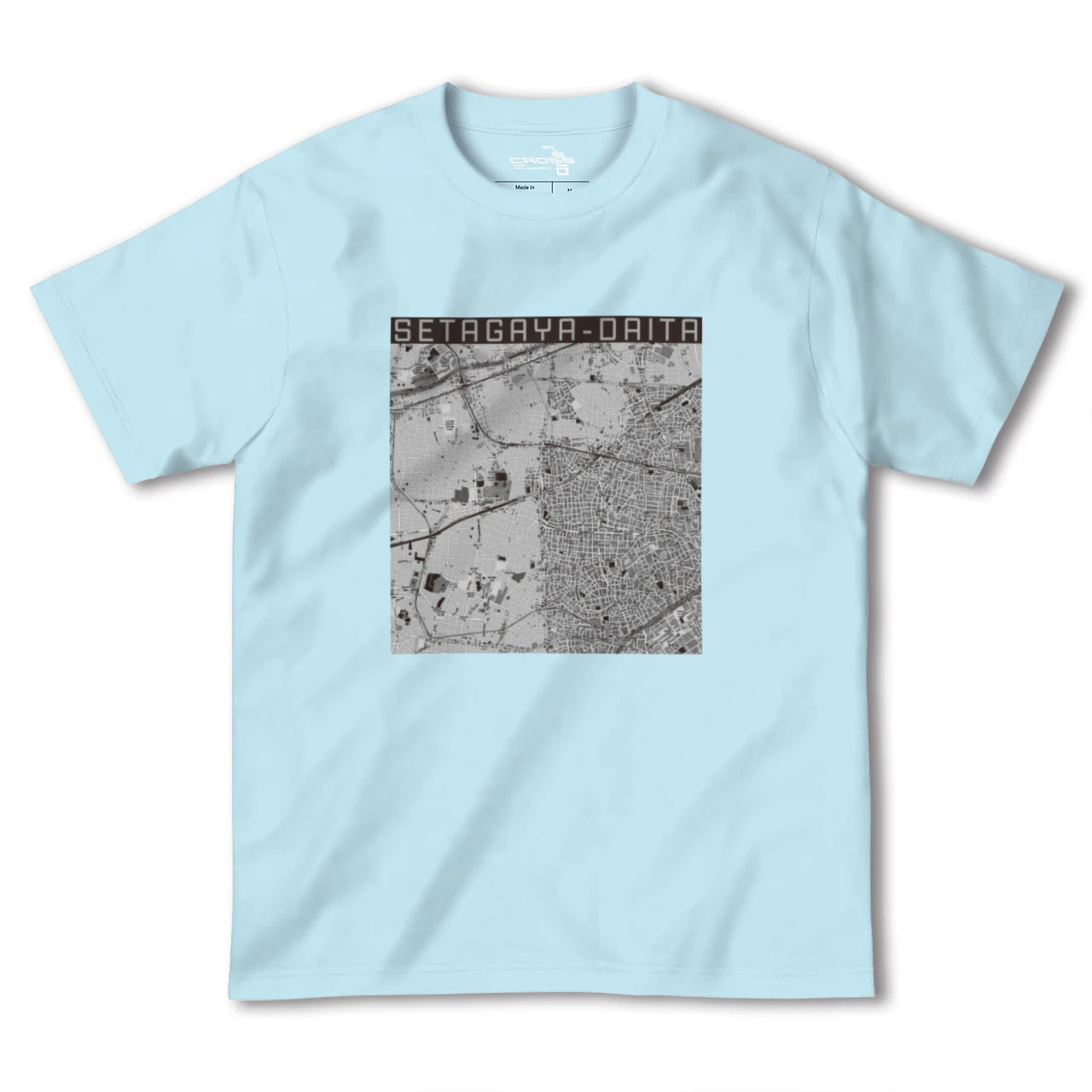 【世田谷代田(東京都)】地図柄ヘビーウェイトTシャツ