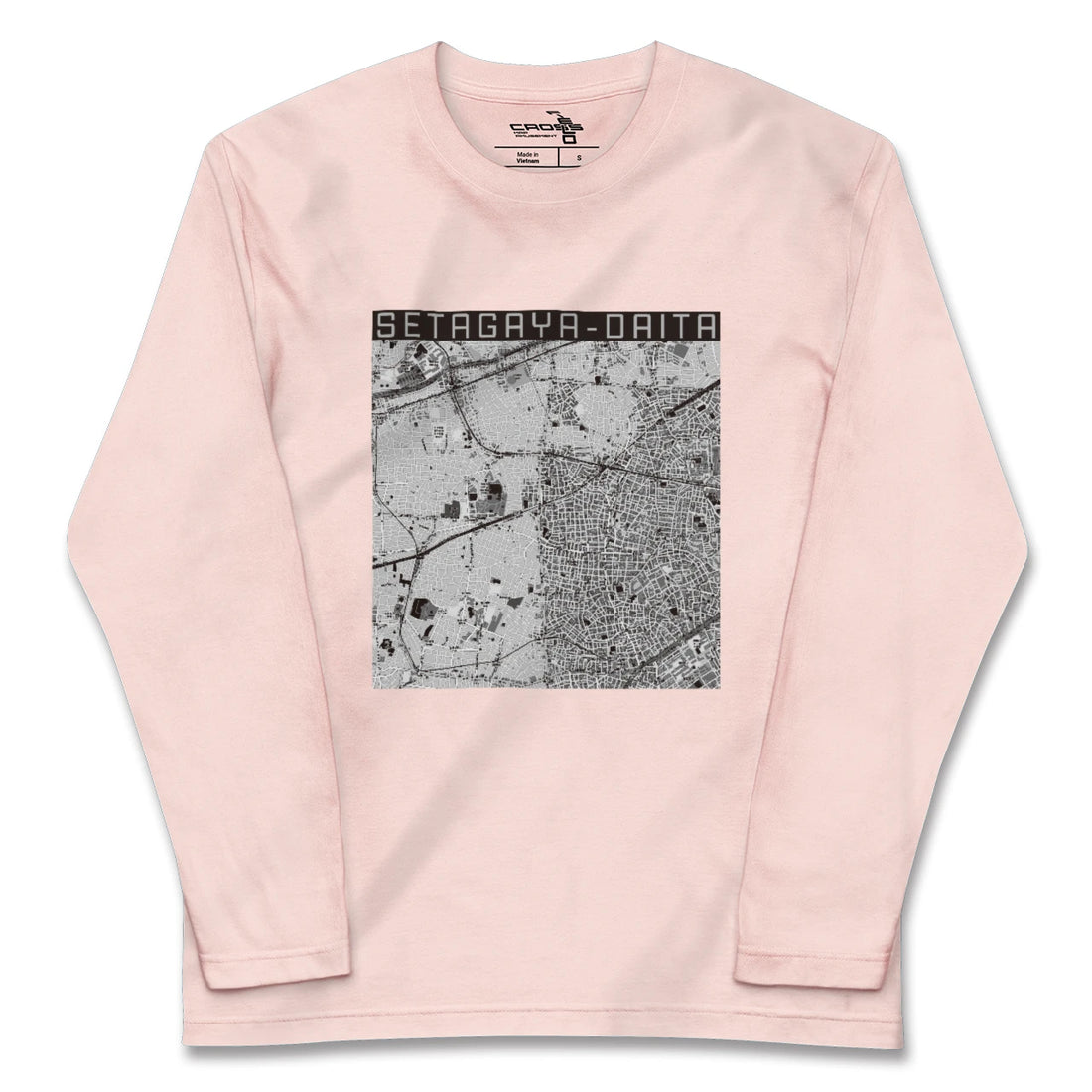 【世田谷代田(東京都)】地図柄ロングスリーブTシャツ