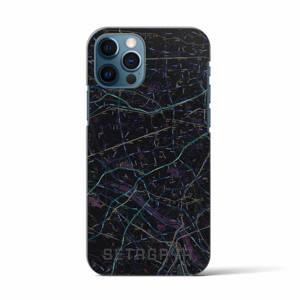 【世田谷2(東京都)】地図柄iPhoneケース(バックカバータイプ)