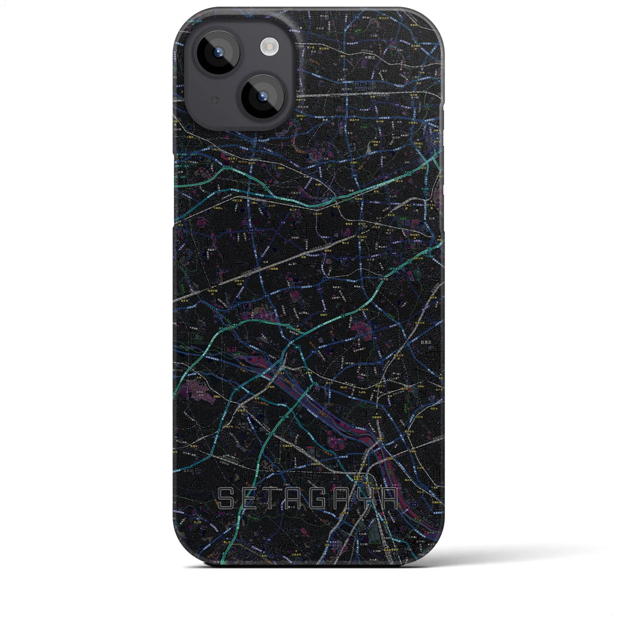 【世田谷2(東京都)】地図柄iPhoneケース(バックカバータイプ)