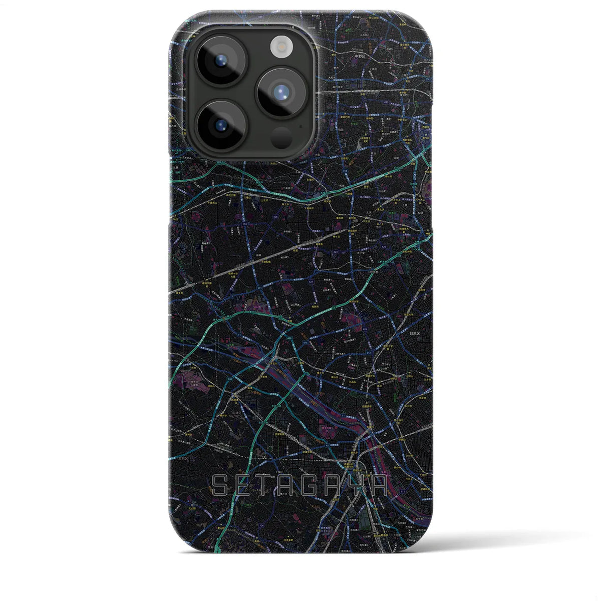 【世田谷2(東京都)】地図柄iPhoneケース(バックカバータイプ)
