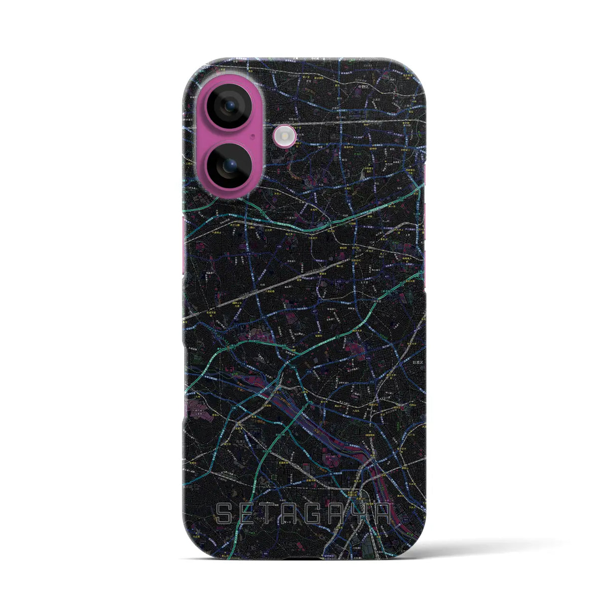【世田谷2(東京都)】地図柄iPhoneケース(バックカバータイプ)