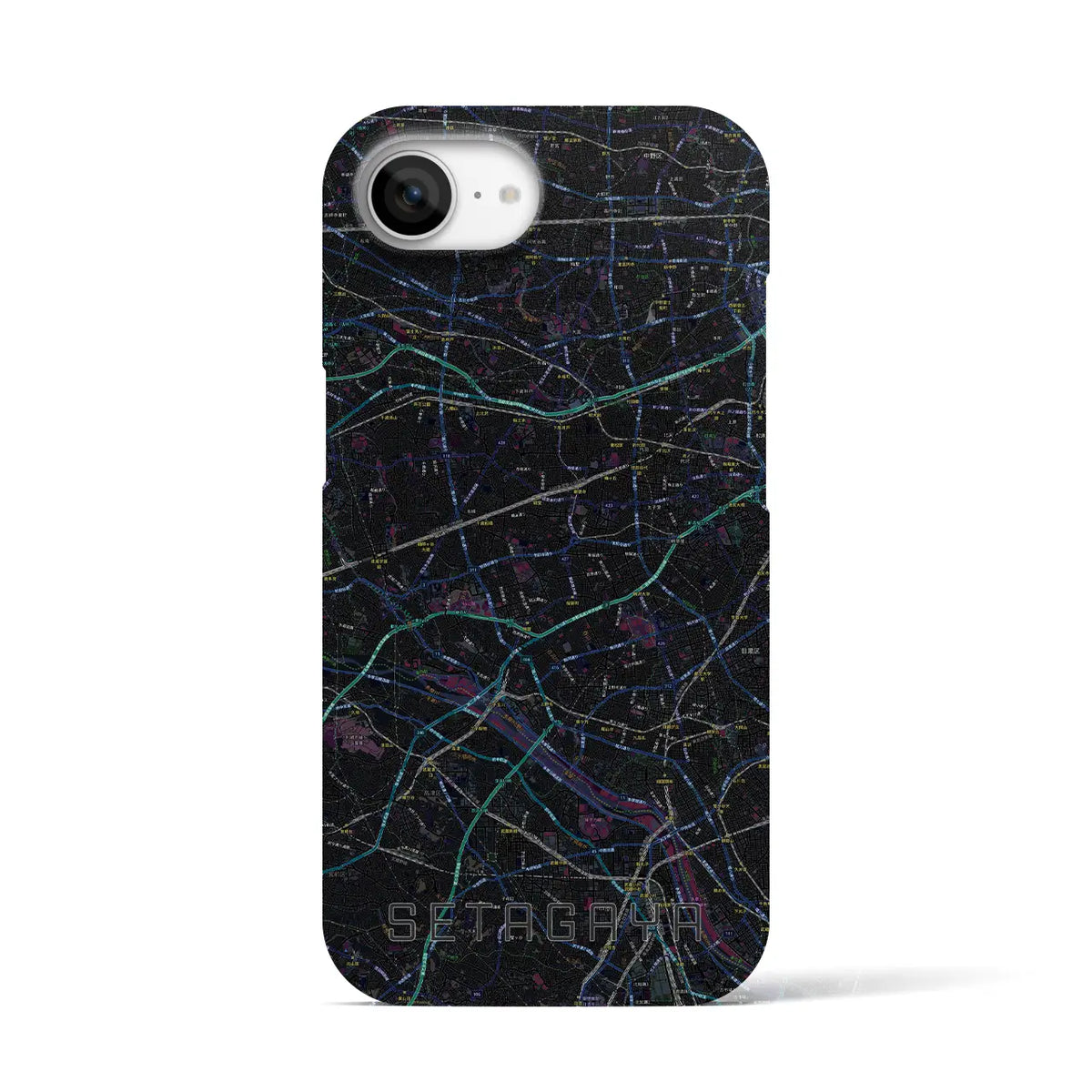 【世田谷2(東京都)】地図柄iPhoneケース(バックカバータイプ)