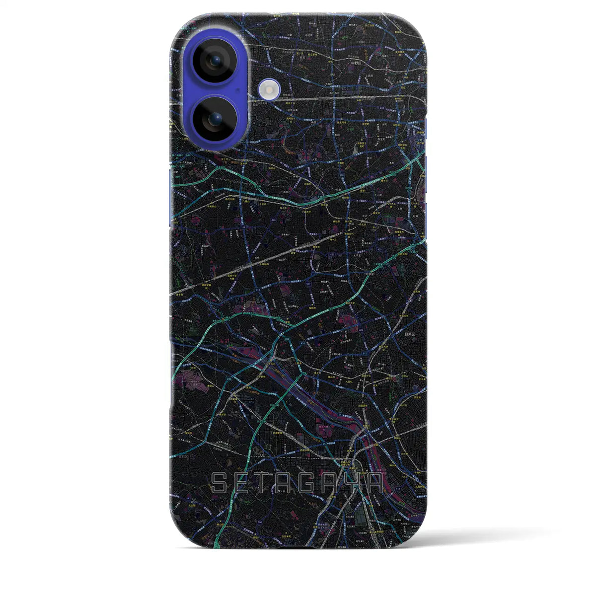 【世田谷2(東京都)】地図柄iPhoneケース(バックカバータイプ)