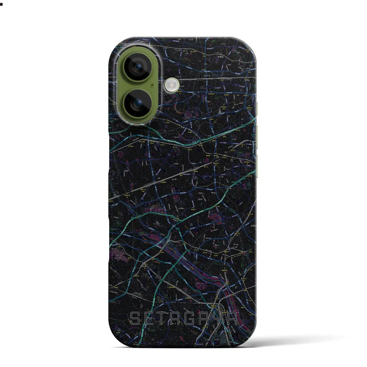 【世田谷2(東京都)】地図柄iPhoneケース(バックカバータイプ)