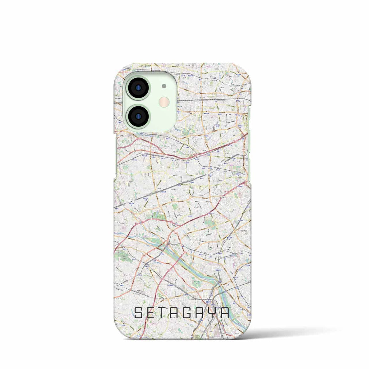 【世田谷2(東京都)】地図柄iPhoneケース(バックカバータイプ)