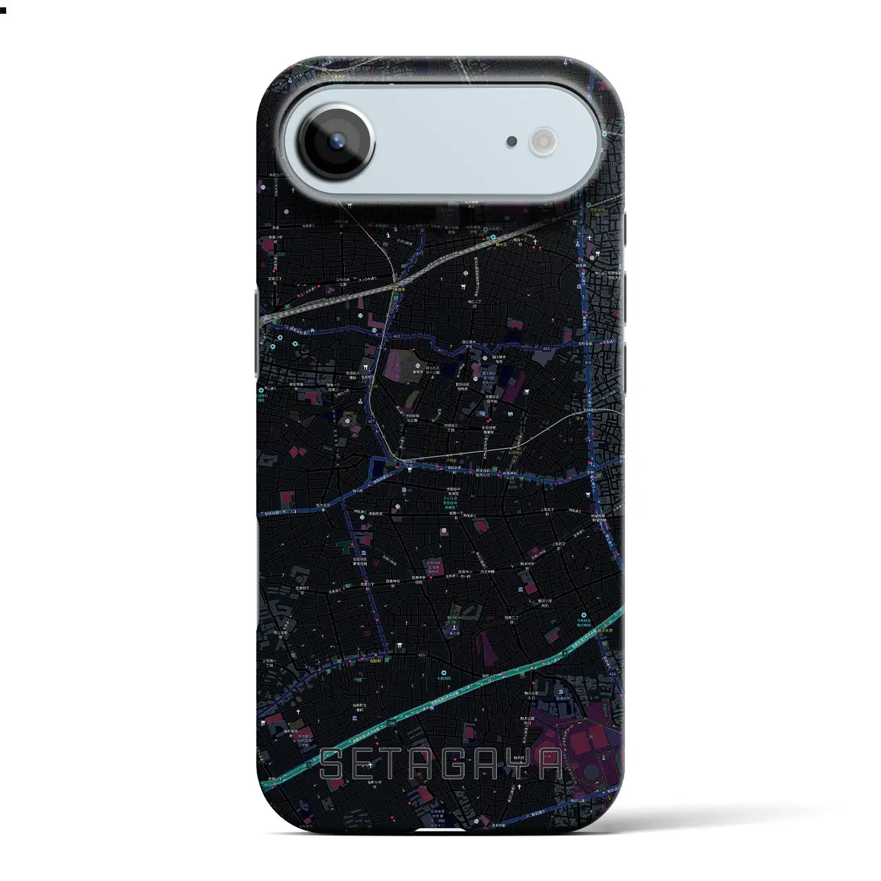 【世田谷(東京都)】地図柄iPhoneケース(バックカバータイプ)