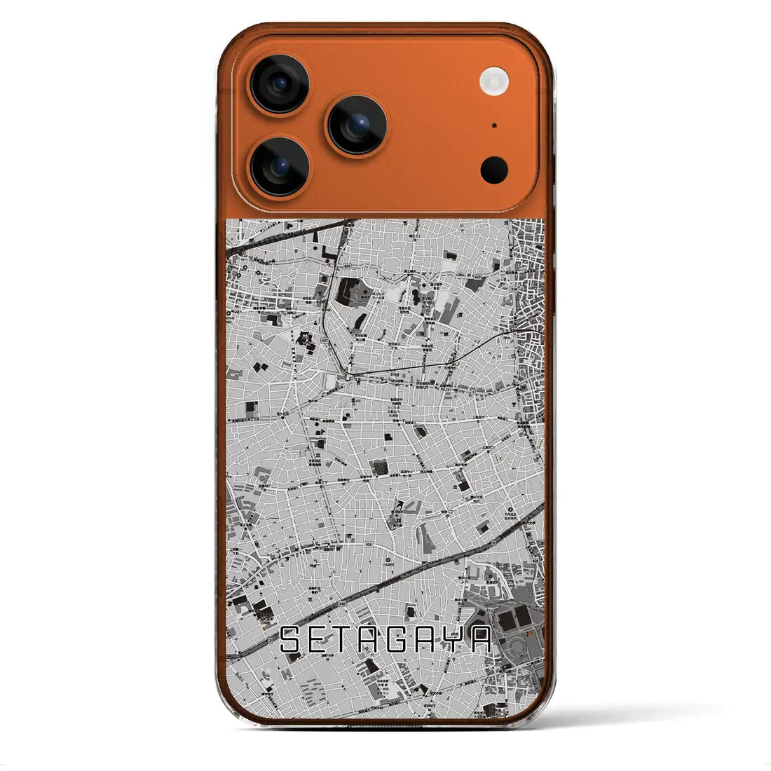 【世田谷(東京都)】地図柄iPhoneケース(クリアタイプ)