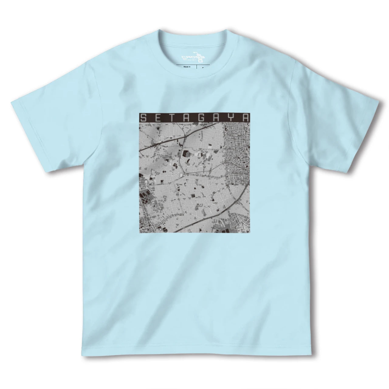 【世田谷(東京都)】地図柄ヘビーウェイトTシャツ