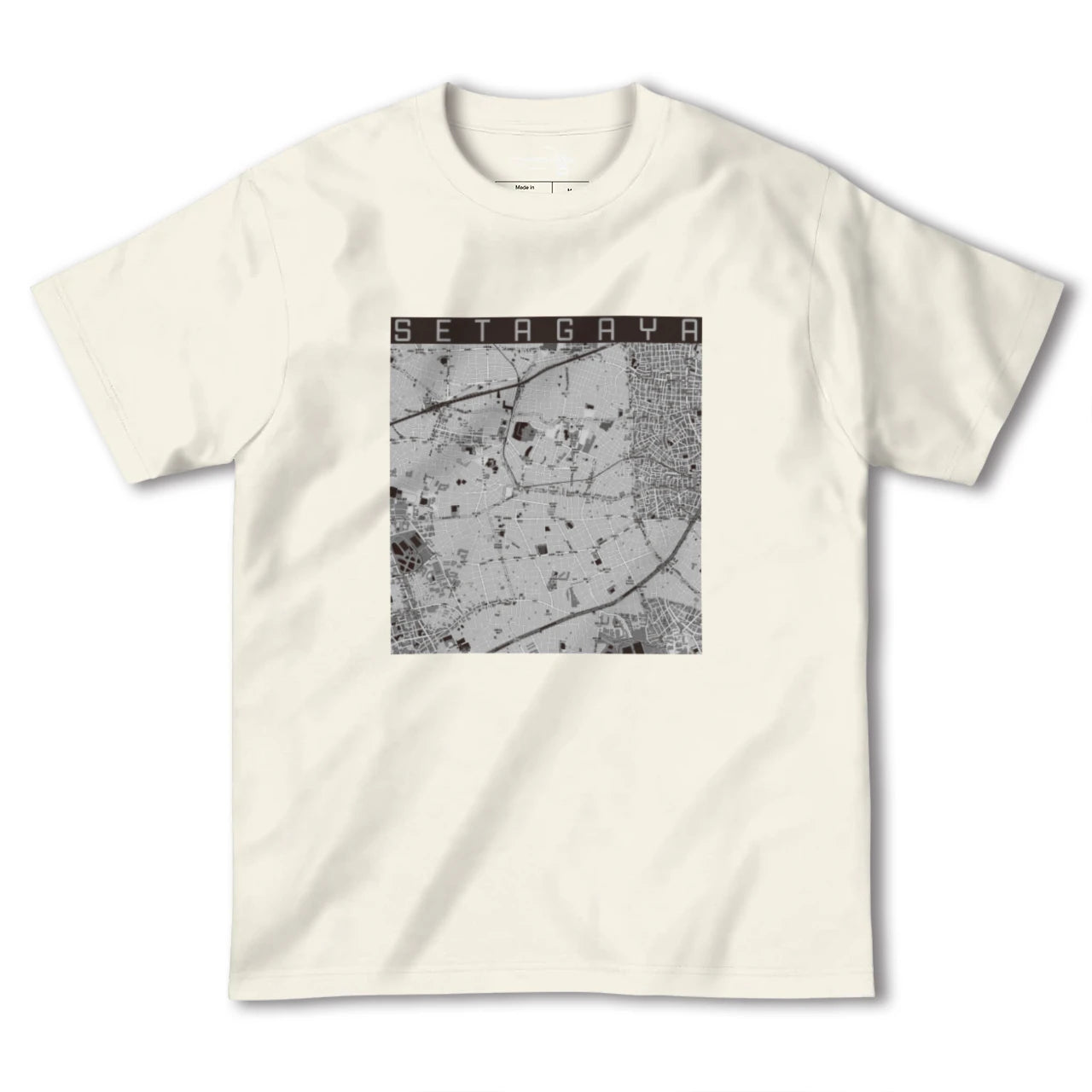【世田谷(東京都)】地図柄ヘビーウェイトTシャツ