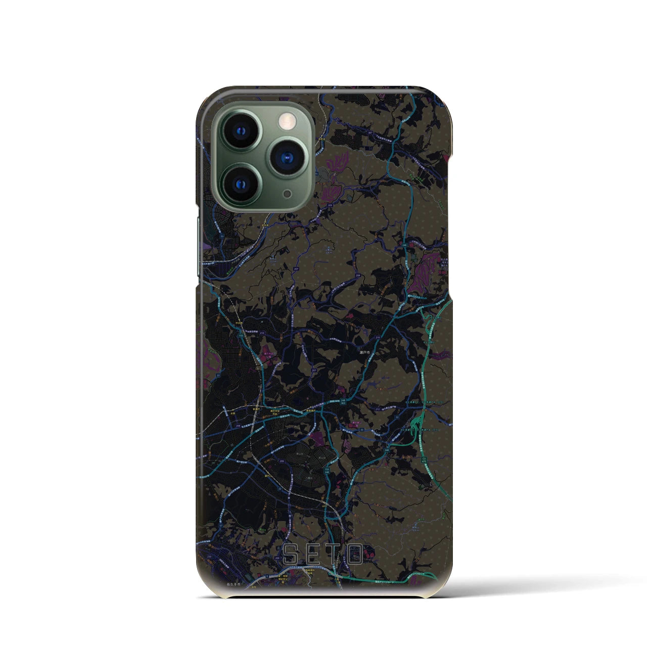【瀬戸(愛知県)】地図柄iPhoneケース(バックカバータイプ)