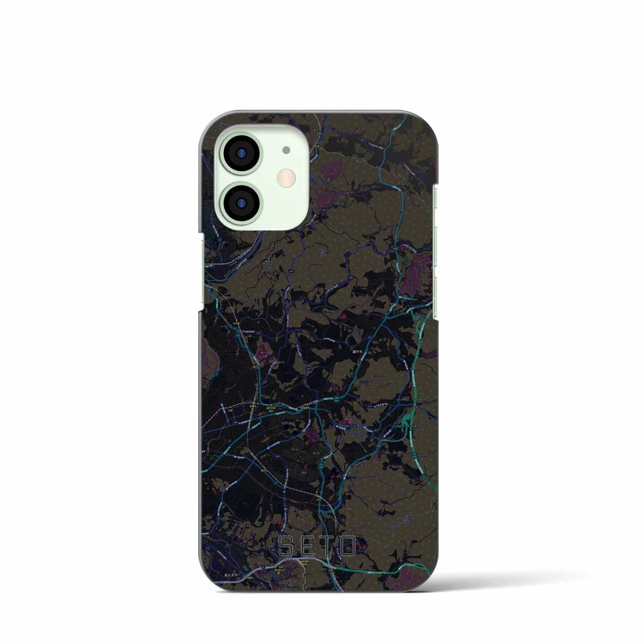 【瀬戸(愛知県)】地図柄iPhoneケース(バックカバータイプ)