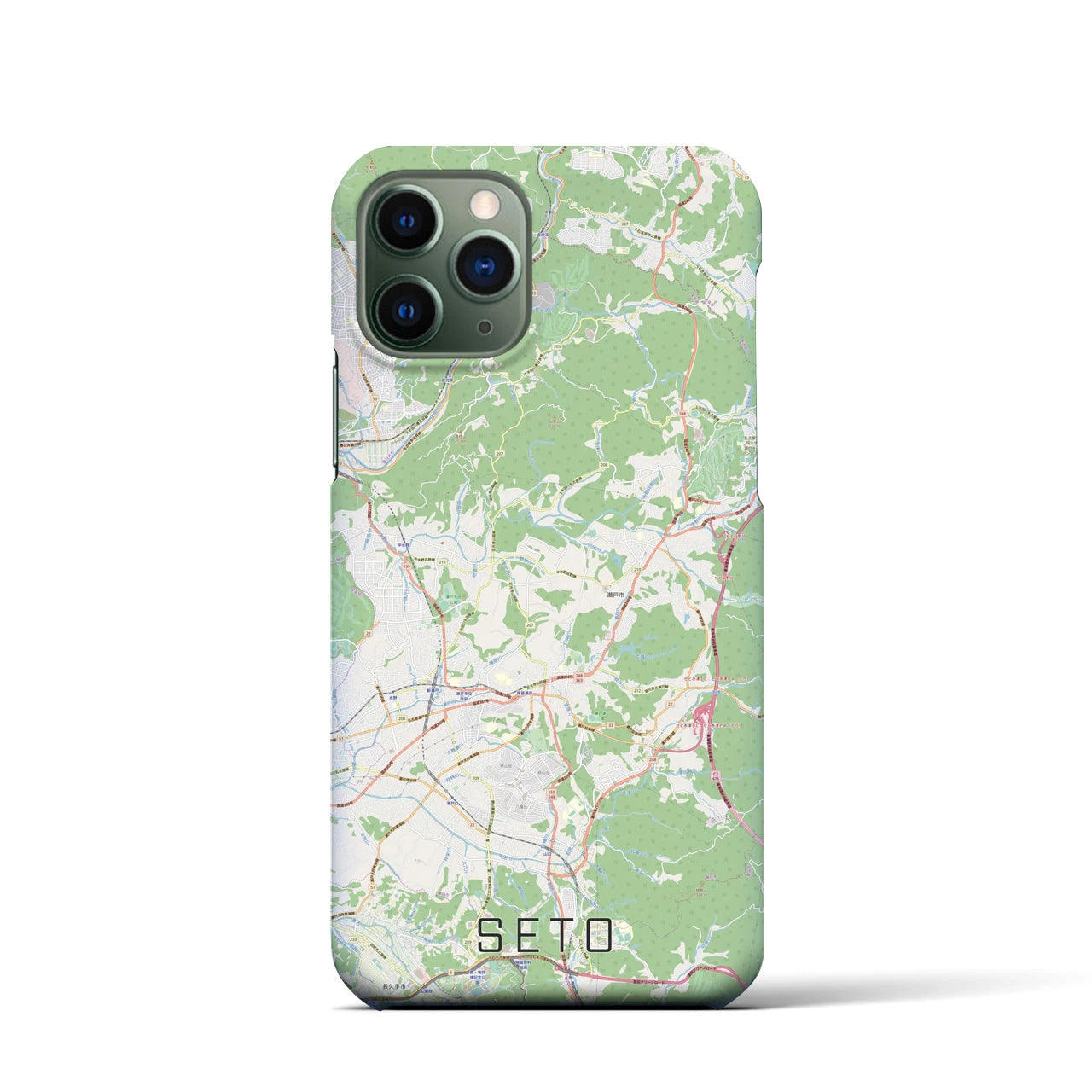 【瀬戸(愛知県)】地図柄iPhoneケース(バックカバータイプ)