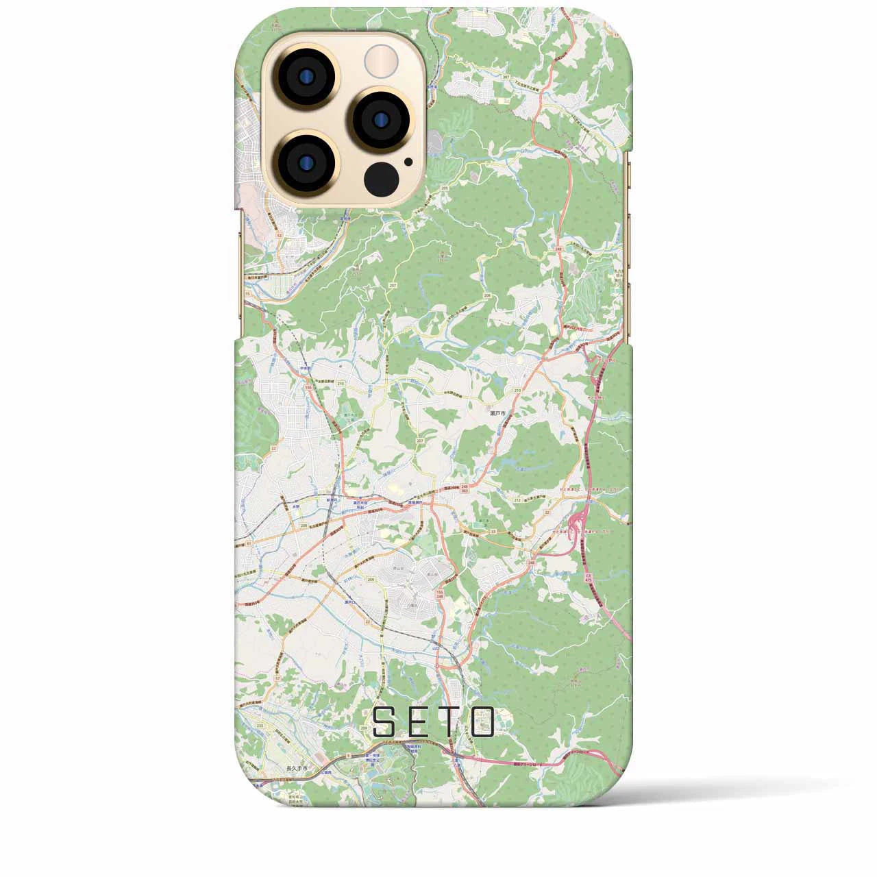 【瀬戸(愛知県)】地図柄iPhoneケース(バックカバータイプ)