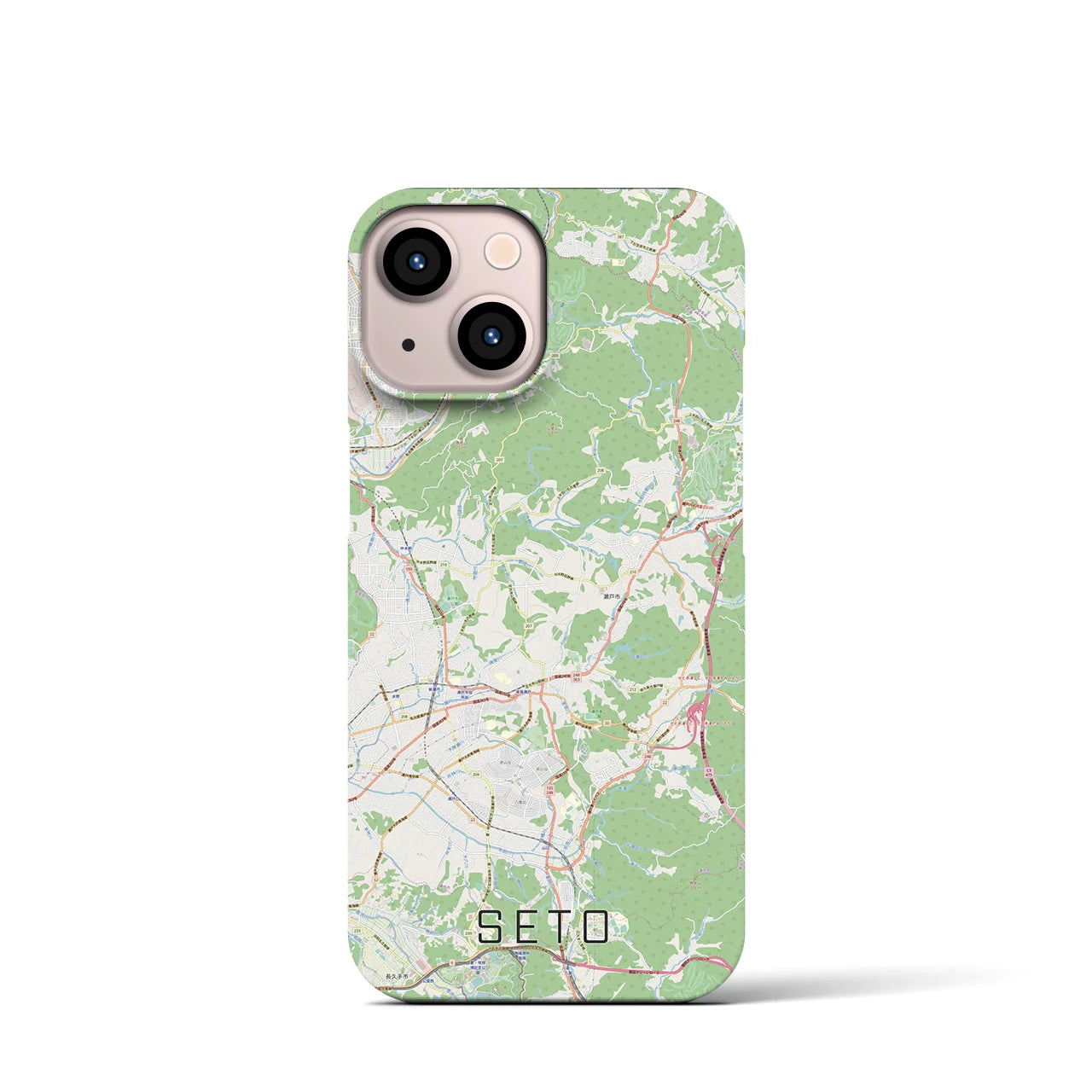 【瀬戸(愛知県)】地図柄iPhoneケース(バックカバータイプ)