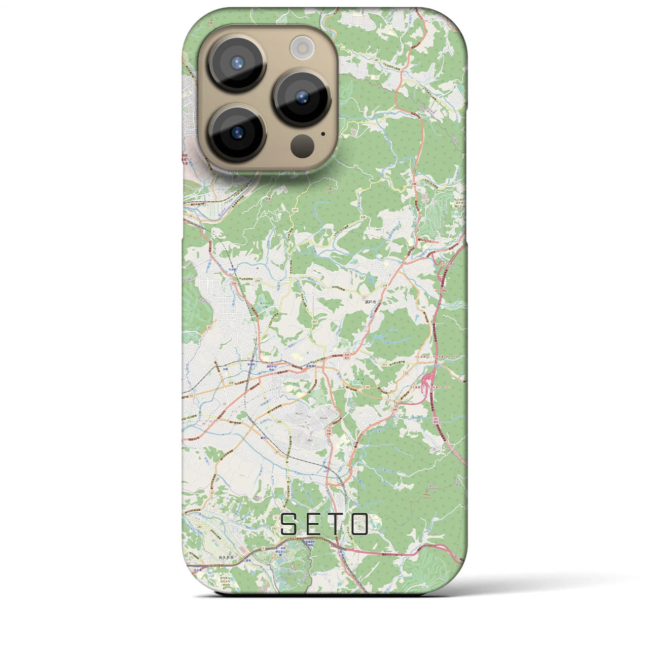 【瀬戸(愛知県)】地図柄iPhoneケース(バックカバータイプ)