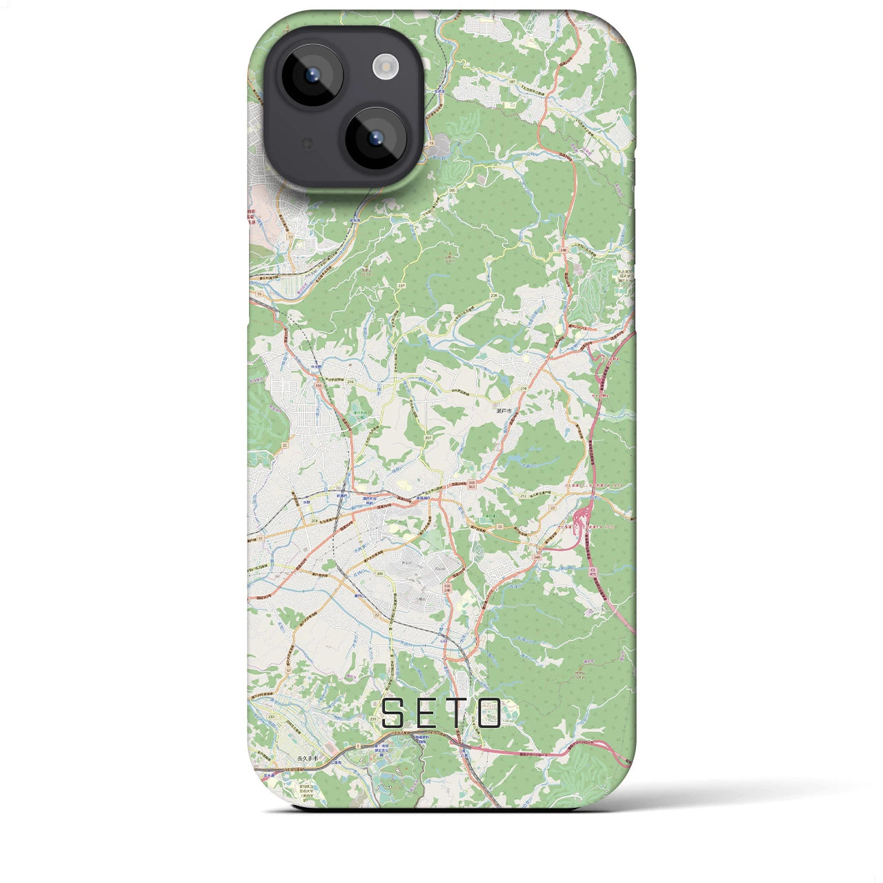 【瀬戸(愛知県)】地図柄iPhoneケース(バックカバータイプ)