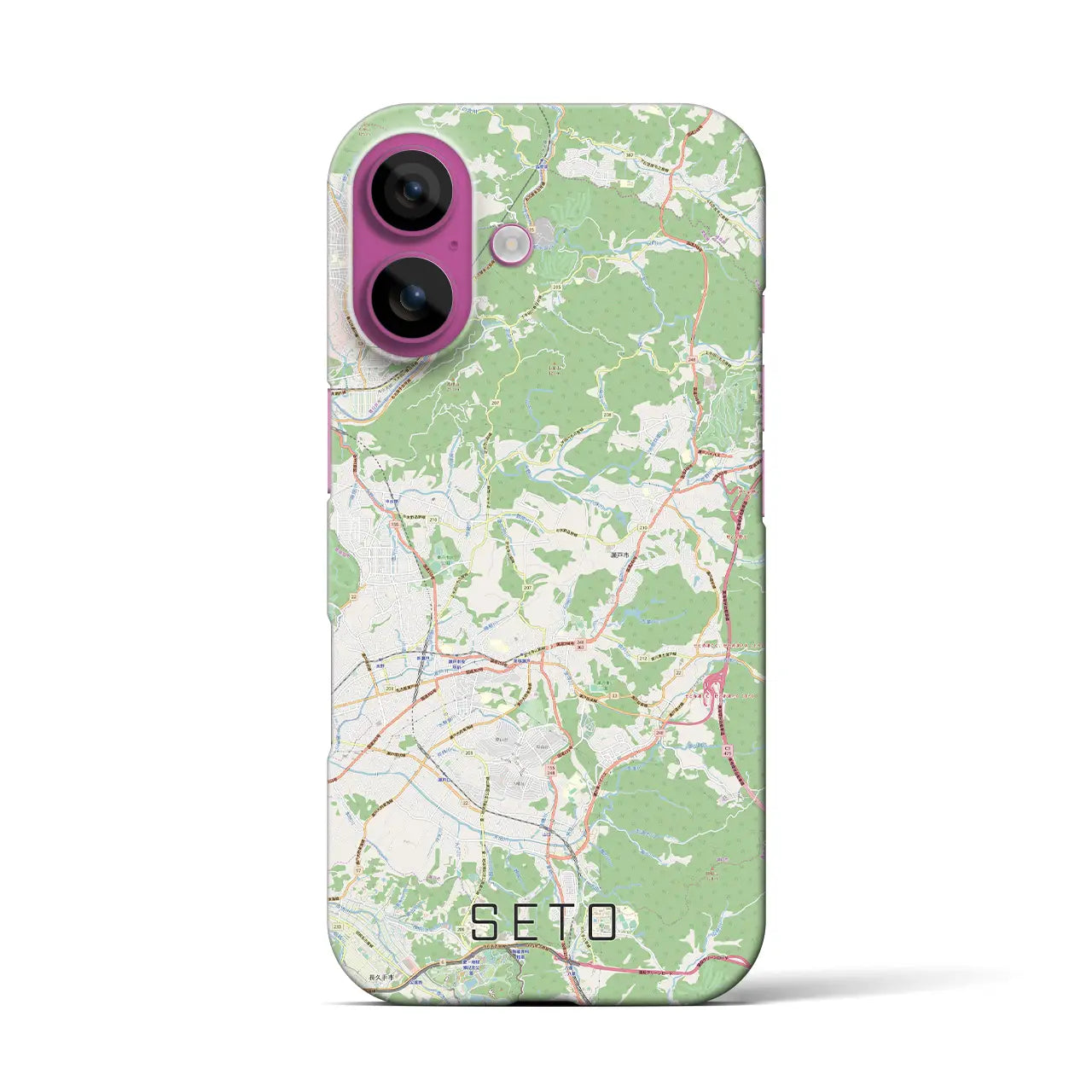 【瀬戸(愛知県)】地図柄iPhoneケース(バックカバータイプ)