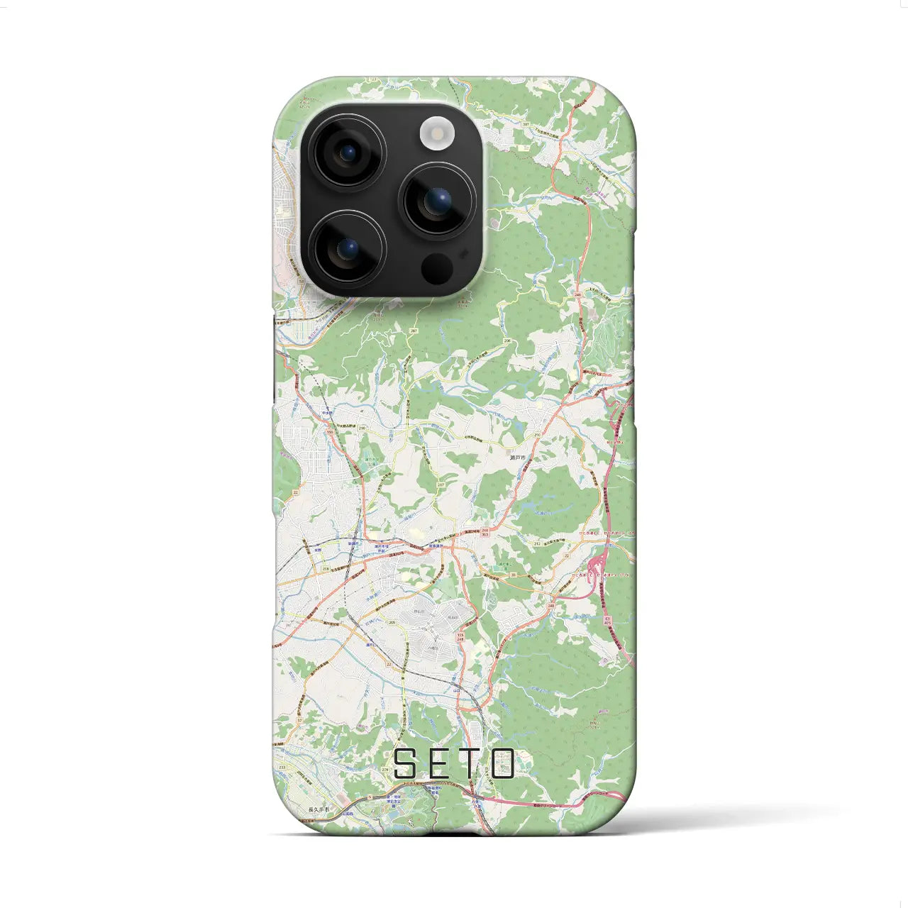 【瀬戸(愛知県)】地図柄iPhoneケース(バックカバータイプ)