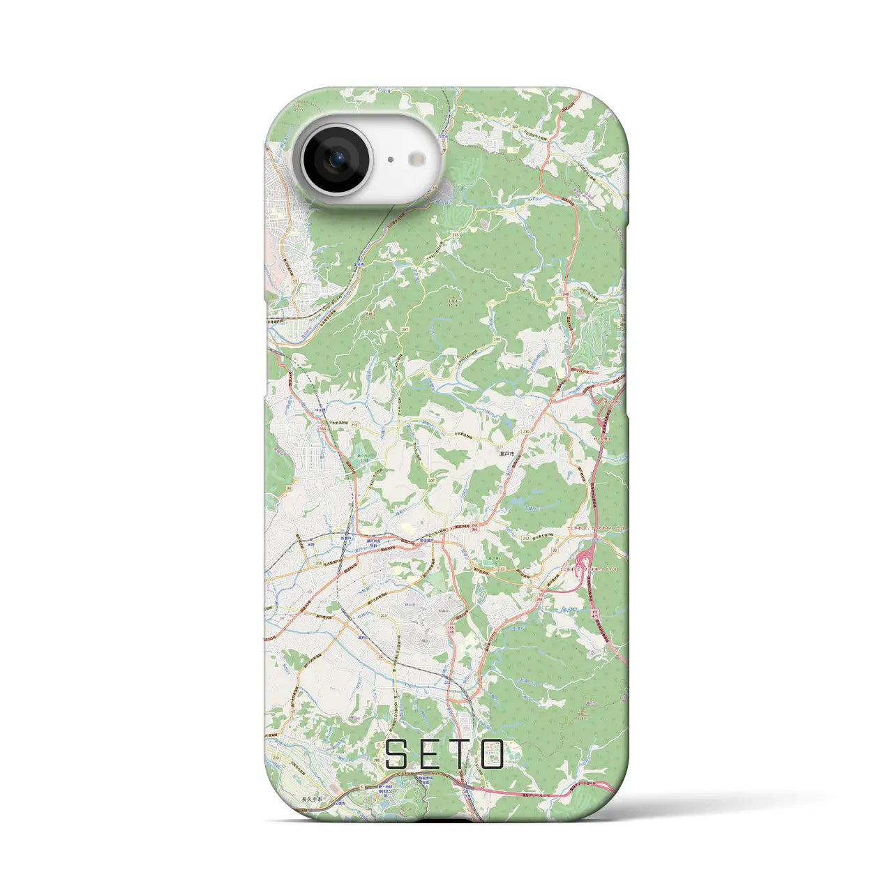 【瀬戸(愛知県)】地図柄iPhoneケース(バックカバータイプ)
