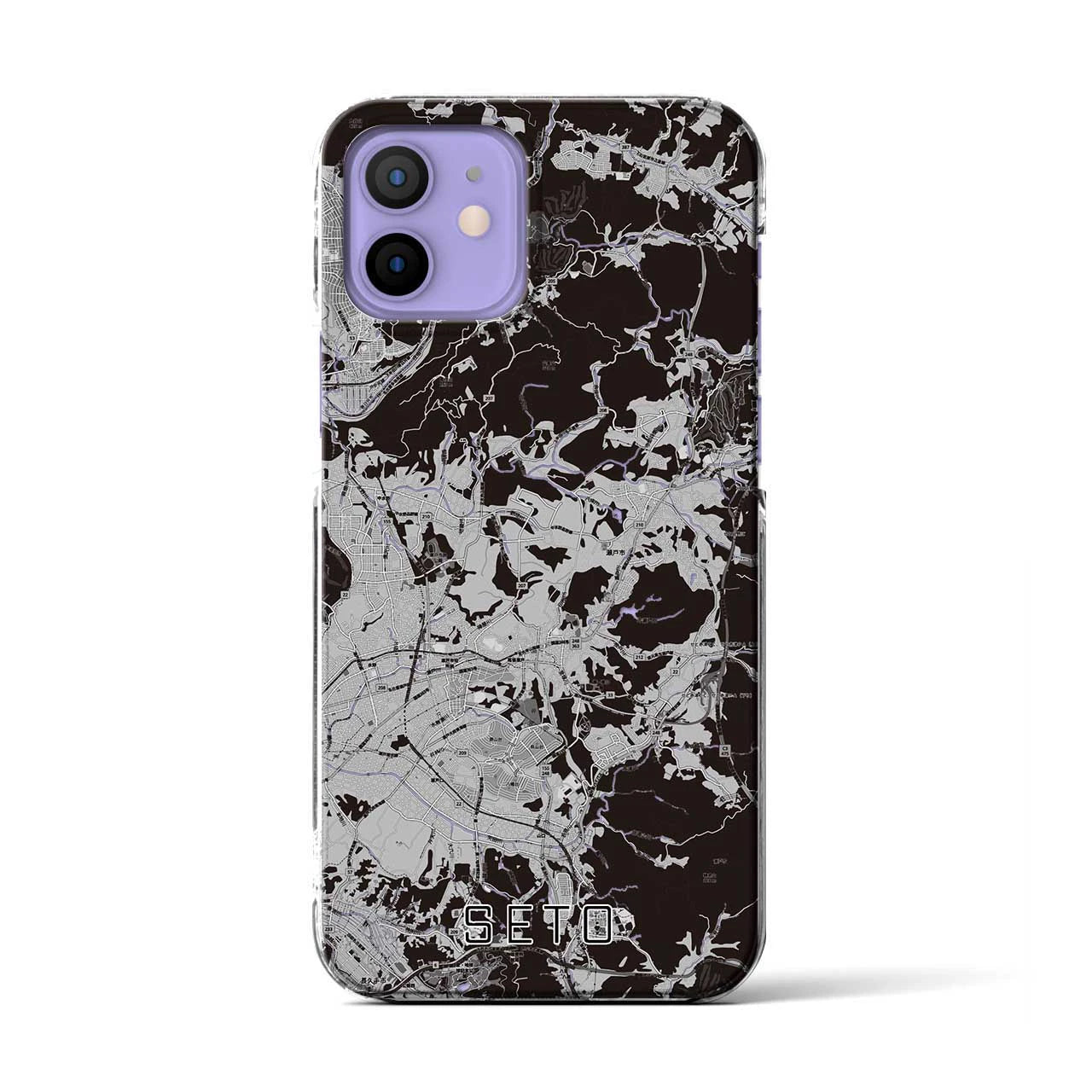 【瀬戸(愛知県)】地図柄iPhoneケース(クリアタイプ)