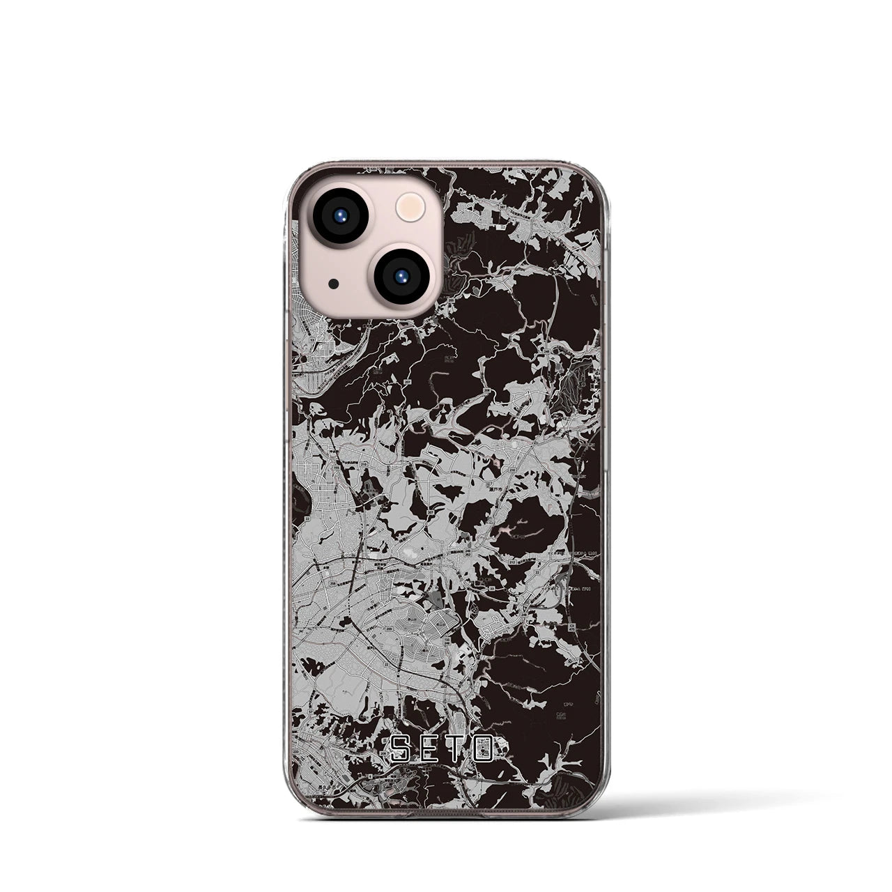 【瀬戸(愛知県)】地図柄iPhoneケース(クリアタイプ)