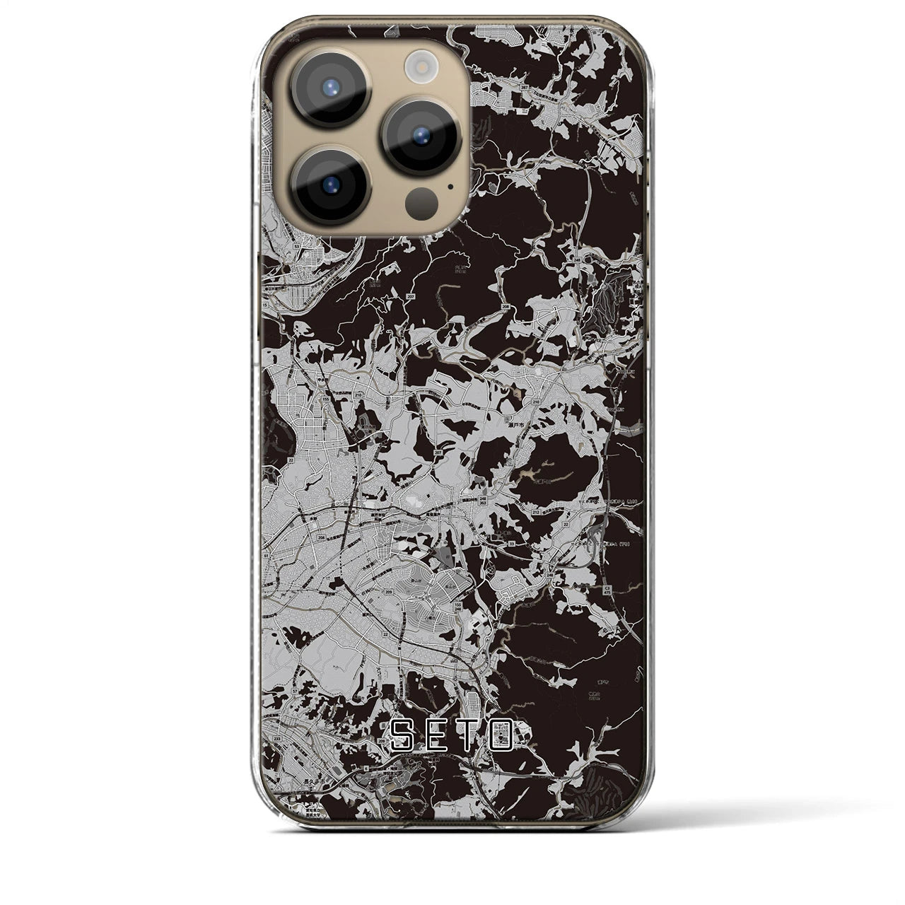 【瀬戸(愛知県)】地図柄iPhoneケース(クリアタイプ)