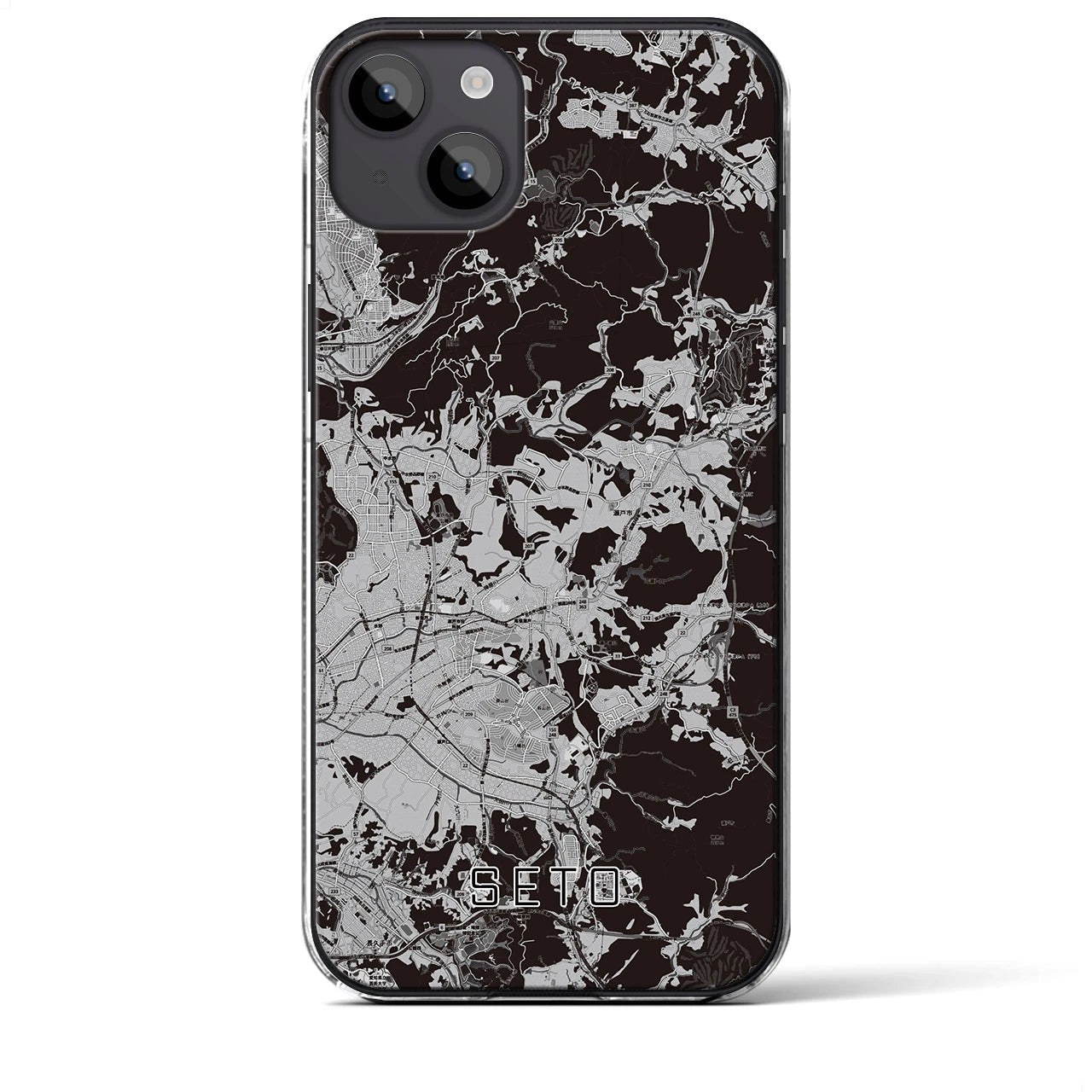 【瀬戸(愛知県)】地図柄iPhoneケース(クリアタイプ)