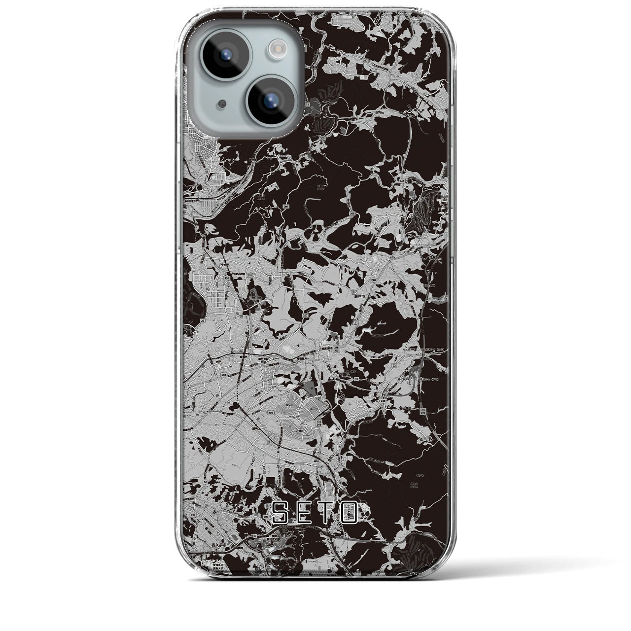 【瀬戸(愛知県)】地図柄iPhoneケース(クリアタイプ)