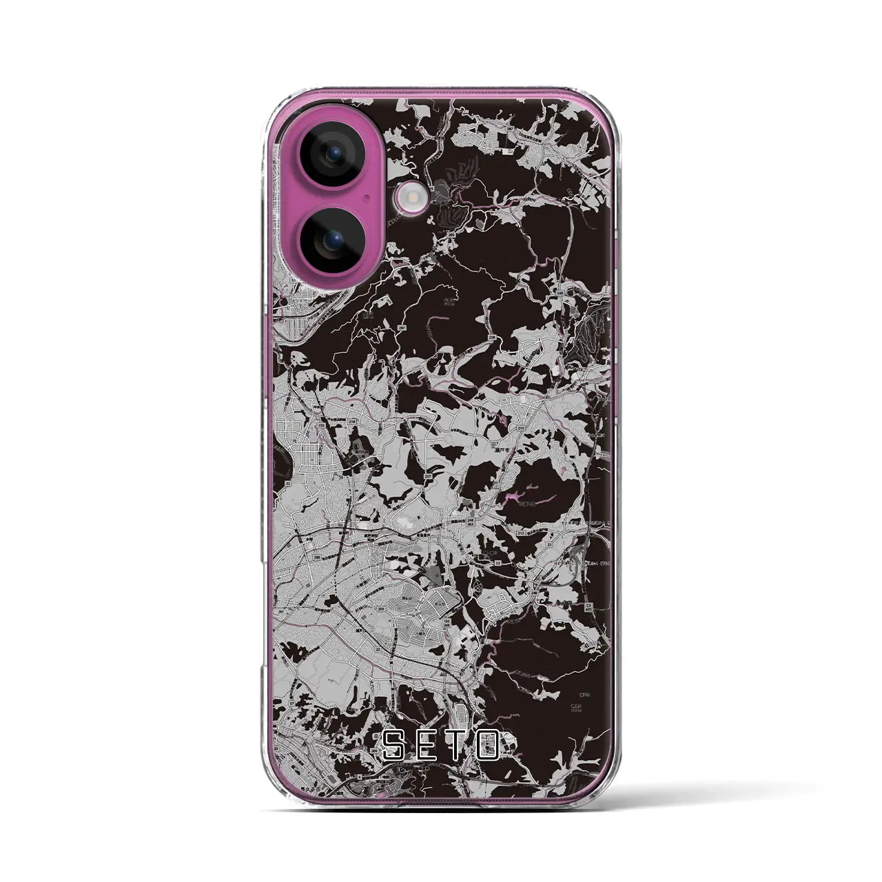 【瀬戸(愛知県)】地図柄iPhoneケース(クリアタイプ)