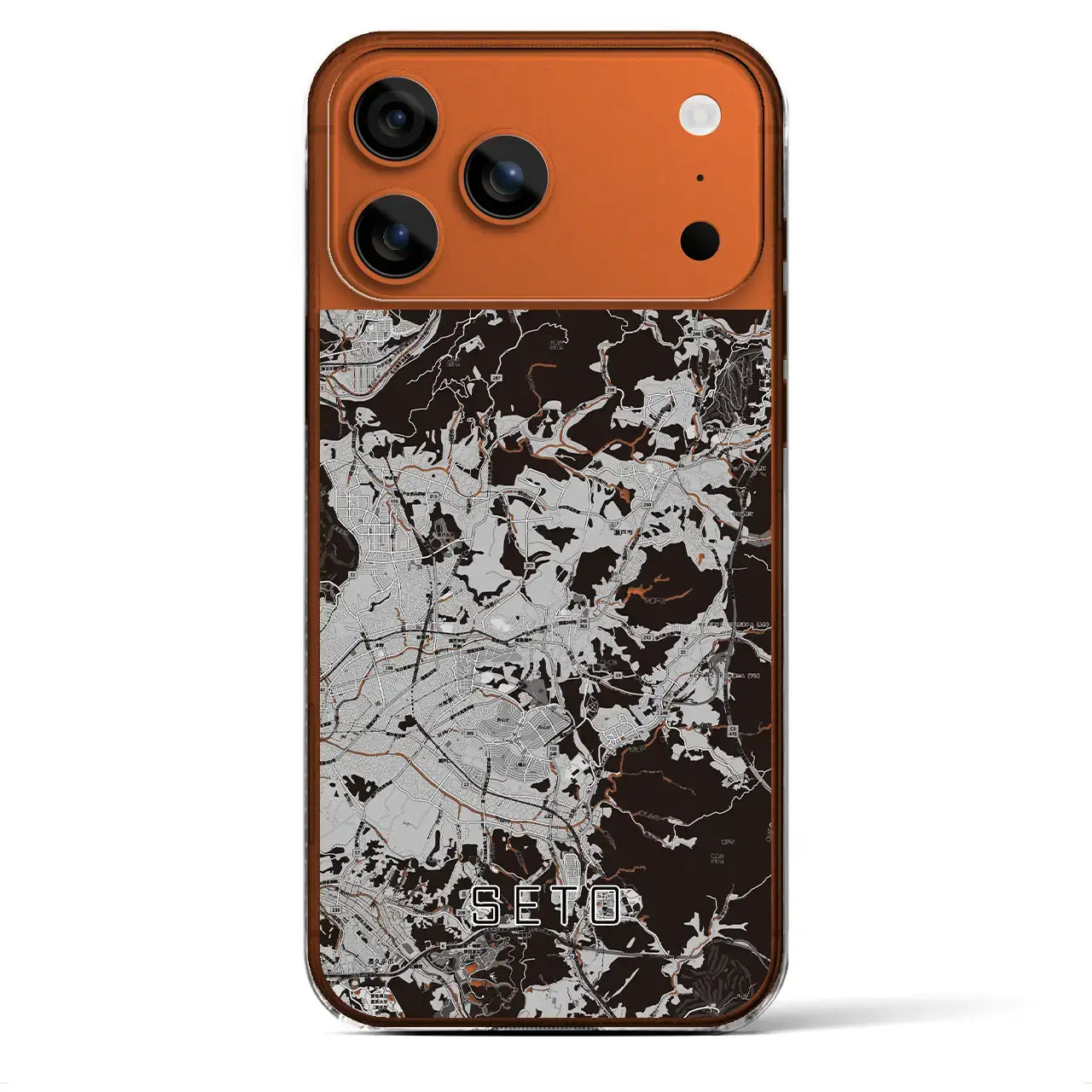 【瀬戸(愛知県)】地図柄iPhoneケース(クリアタイプ)