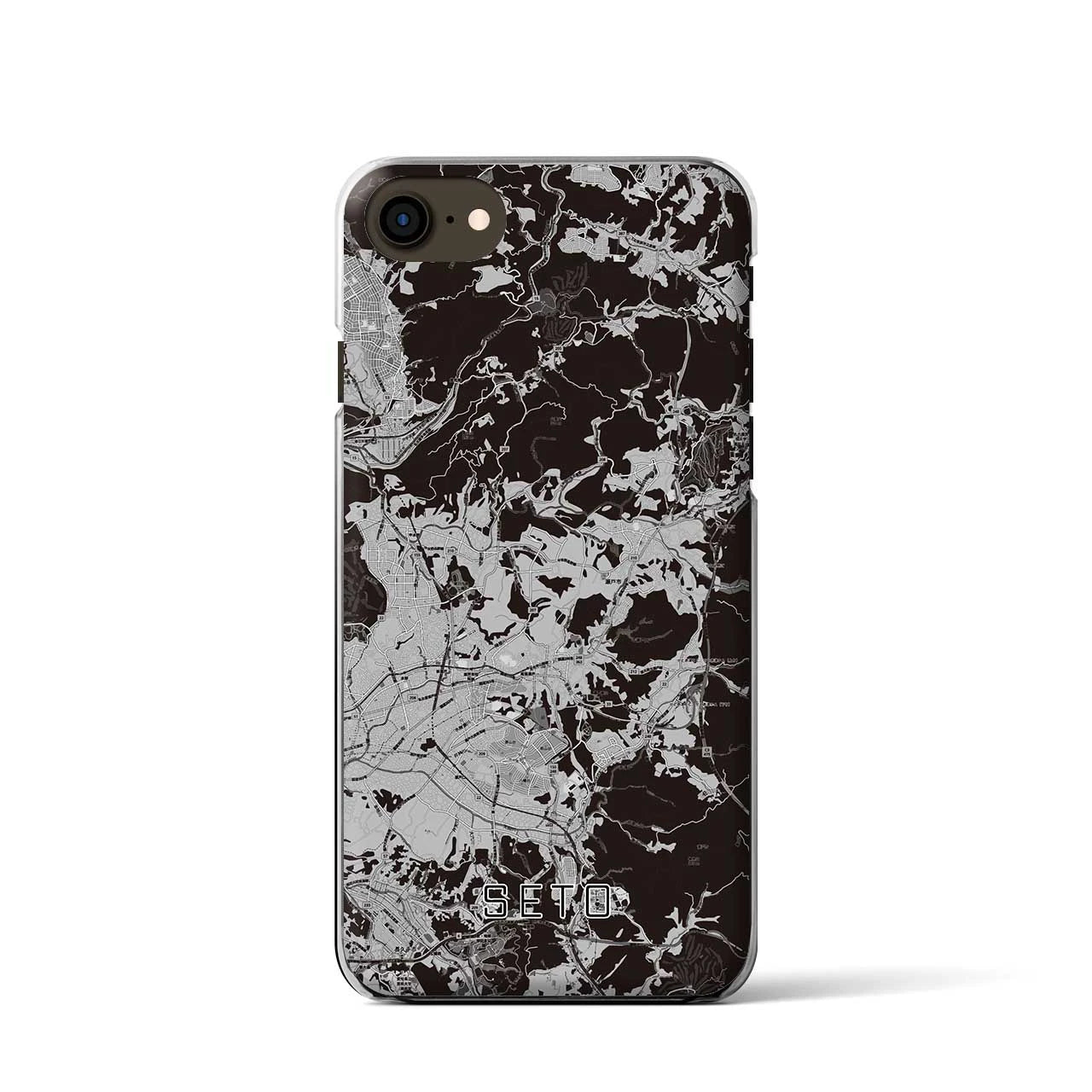 【瀬戸(愛知県)】地図柄iPhoneケース(クリアタイプ)