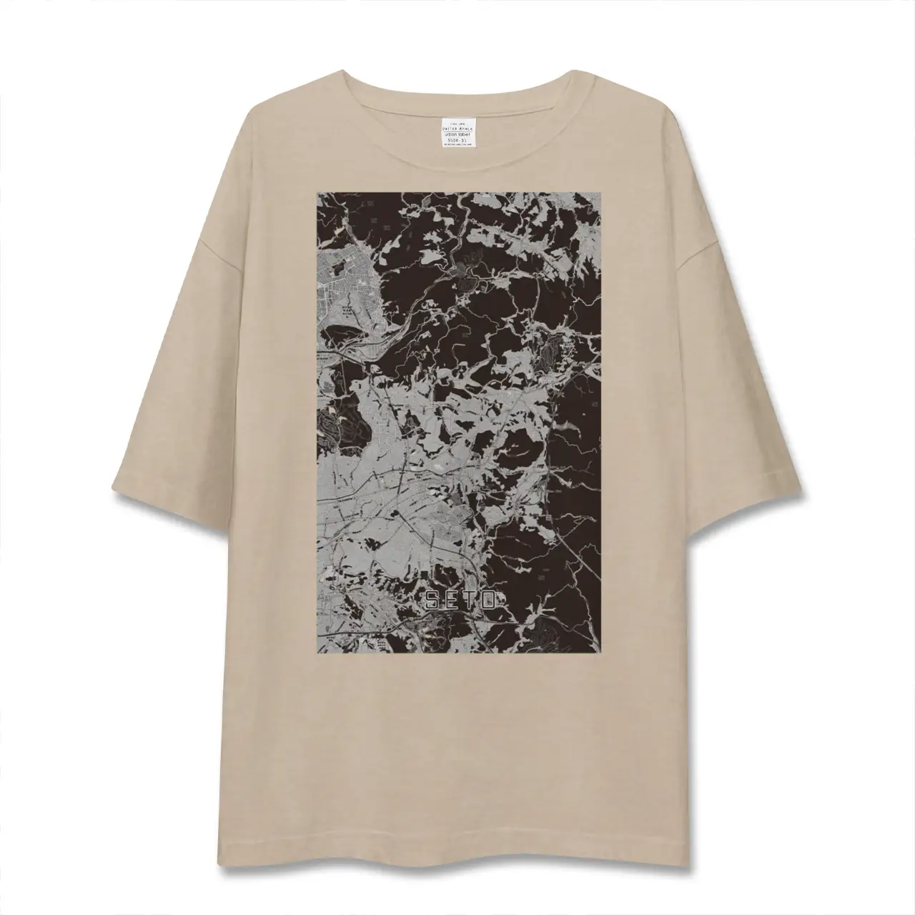 【瀬戸(愛知県)】地図柄ビッグシルエットTシャツ