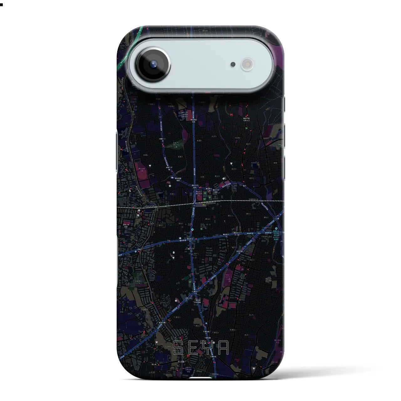 【瀬谷(神奈川県)】地図柄iPhoneケース(バックカバータイプ)