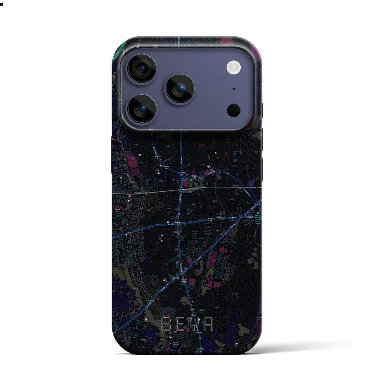 【瀬谷(神奈川県)】地図柄iPhoneケース(バックカバータイプ)