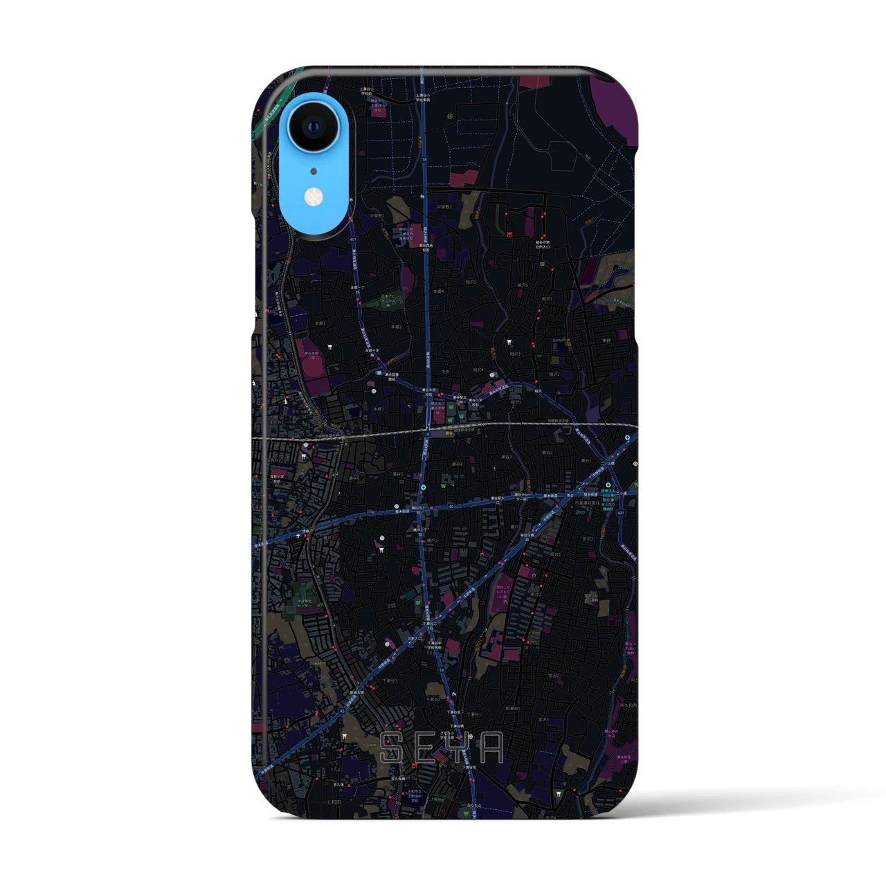 【瀬谷(神奈川県)】地図柄iPhoneケース(バックカバータイプ)
