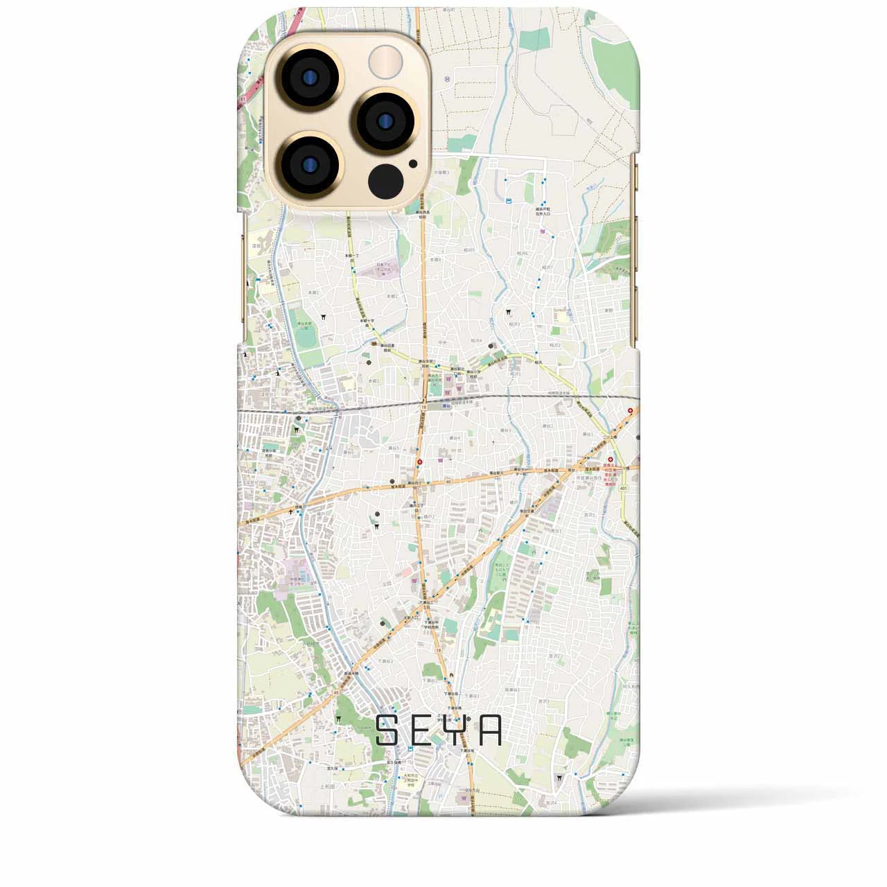 【瀬谷(神奈川県)】地図柄iPhoneケース(バックカバータイプ)