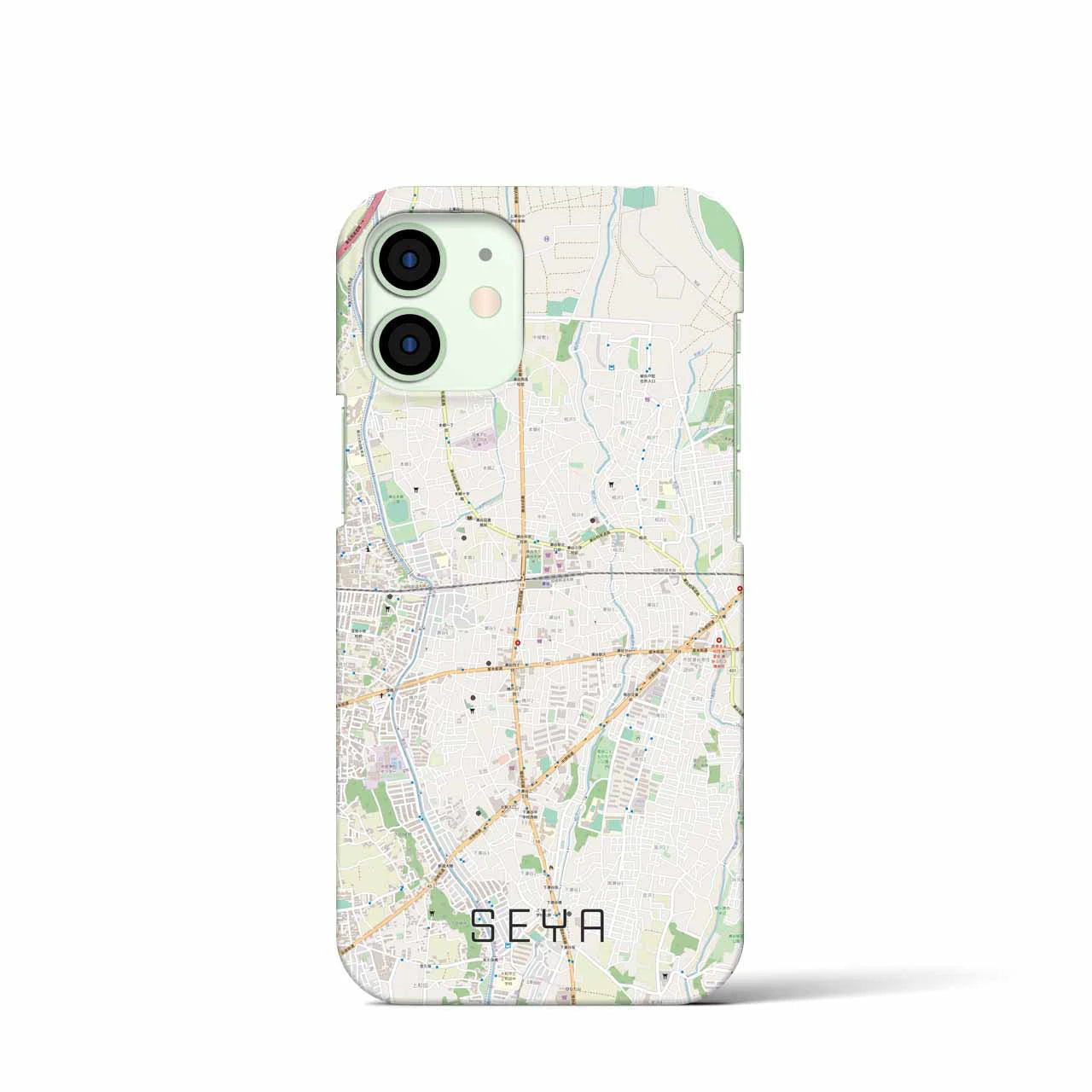 【瀬谷(神奈川県)】地図柄iPhoneケース(バックカバータイプ)