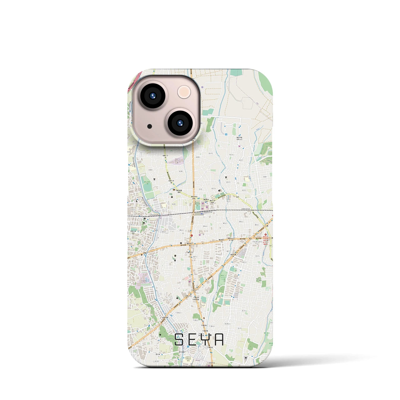【瀬谷(神奈川県)】地図柄iPhoneケース(バックカバータイプ)